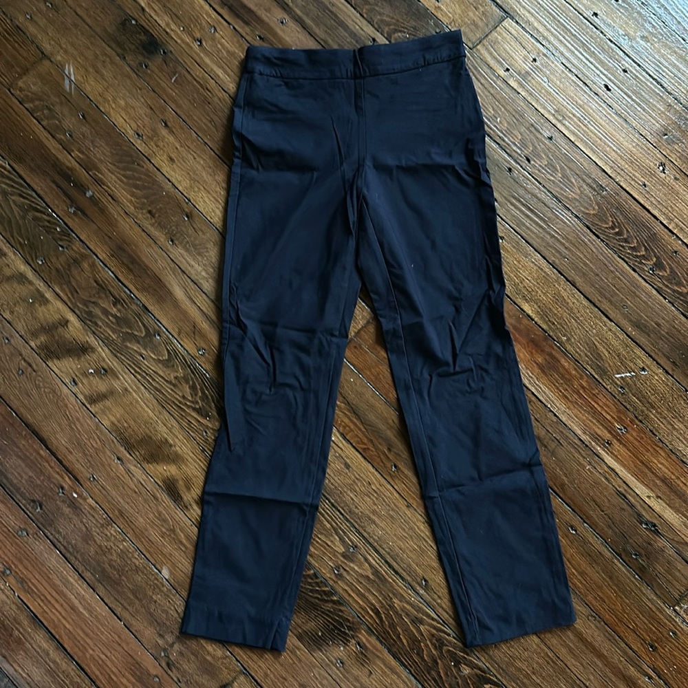 Charter Club Womens Skinny Pull On Tummy Control Pants Deep Navy